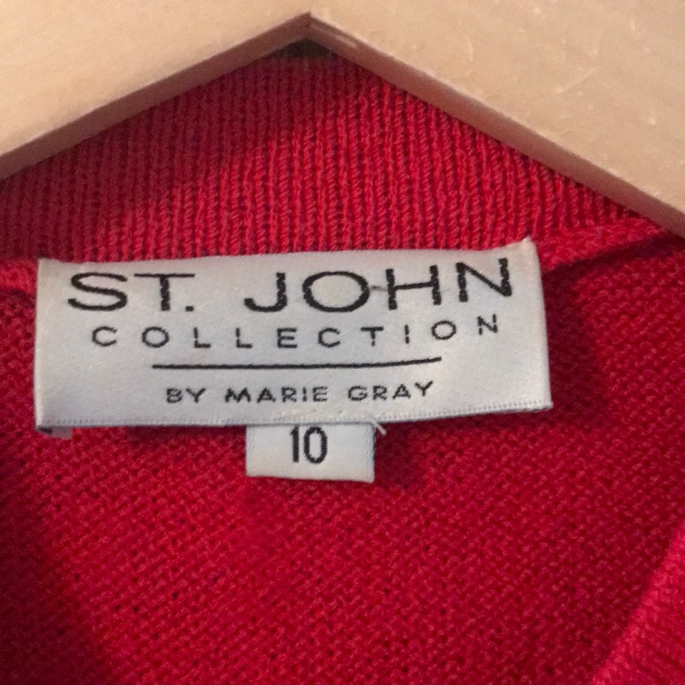 St. John Evening Marie Gray suit Paris charms 10 - Picture 5 of 14